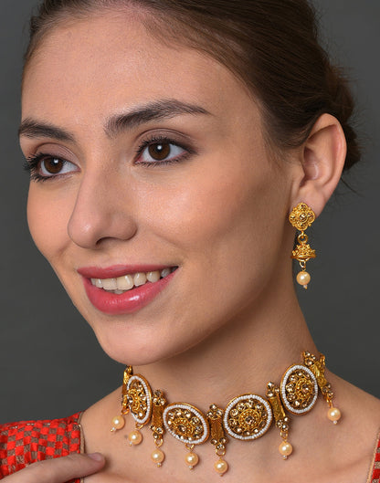 Meenakari Gold Plated Necklace