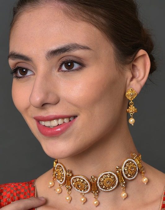 Meenakari Gold Plated Necklace