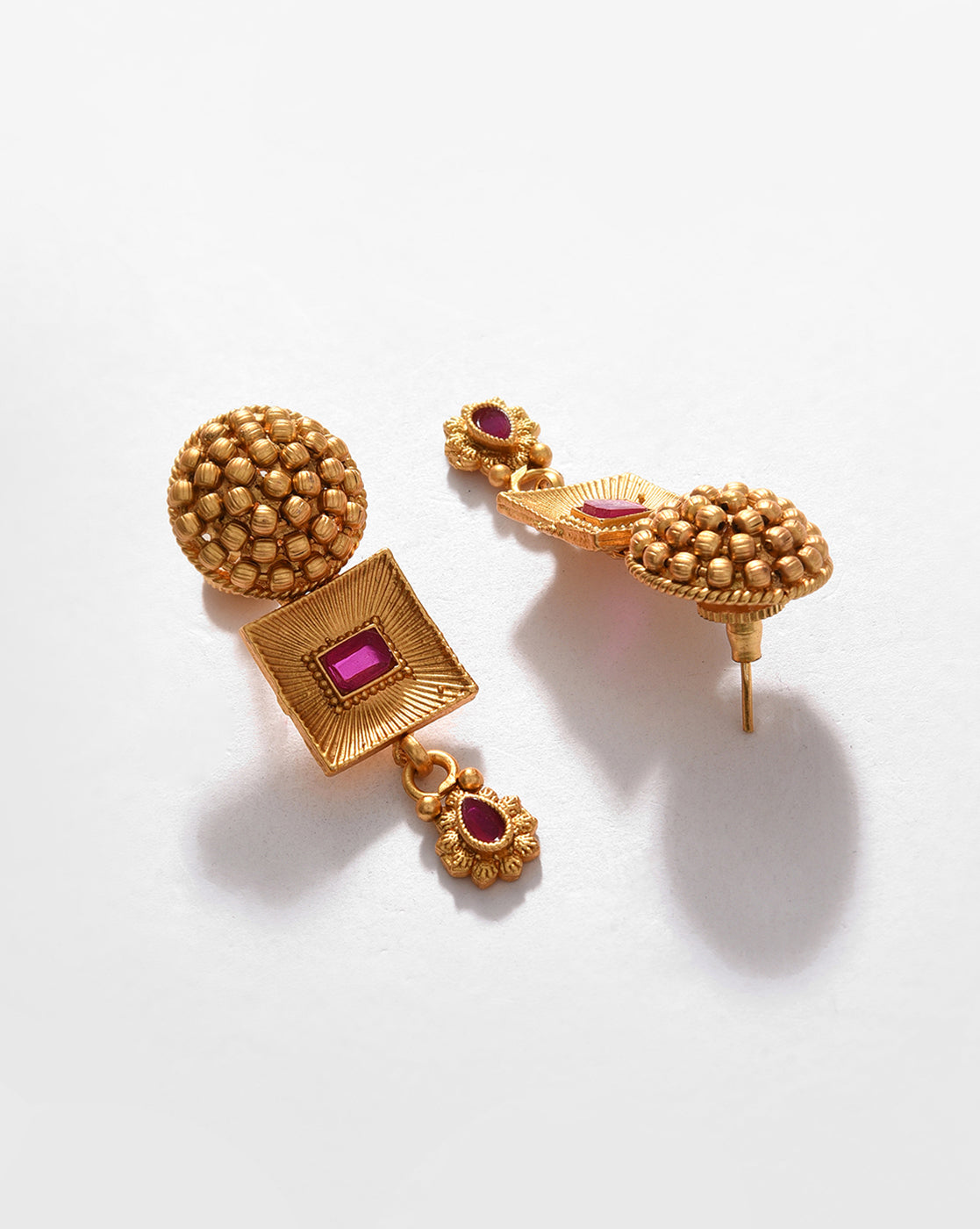 Gold-Plated Contemporary Jewellery Set