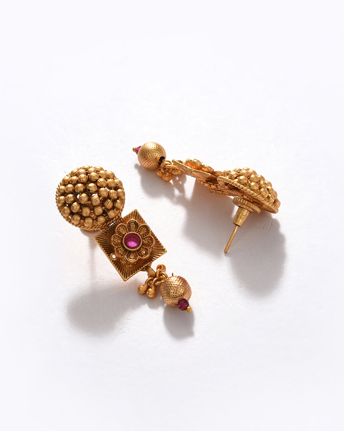 Gold-Plated Contemporary Jewellery Set