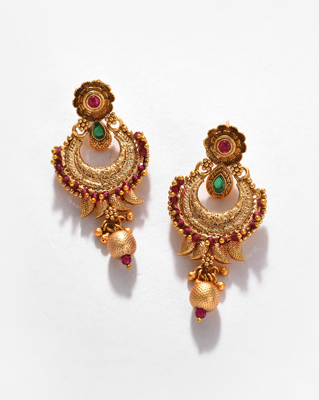 Gold-Plated Contemporary Jewellery Set