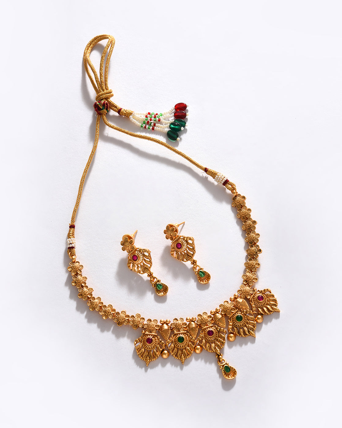 Gold-Plated Contemporary Jewellery Set