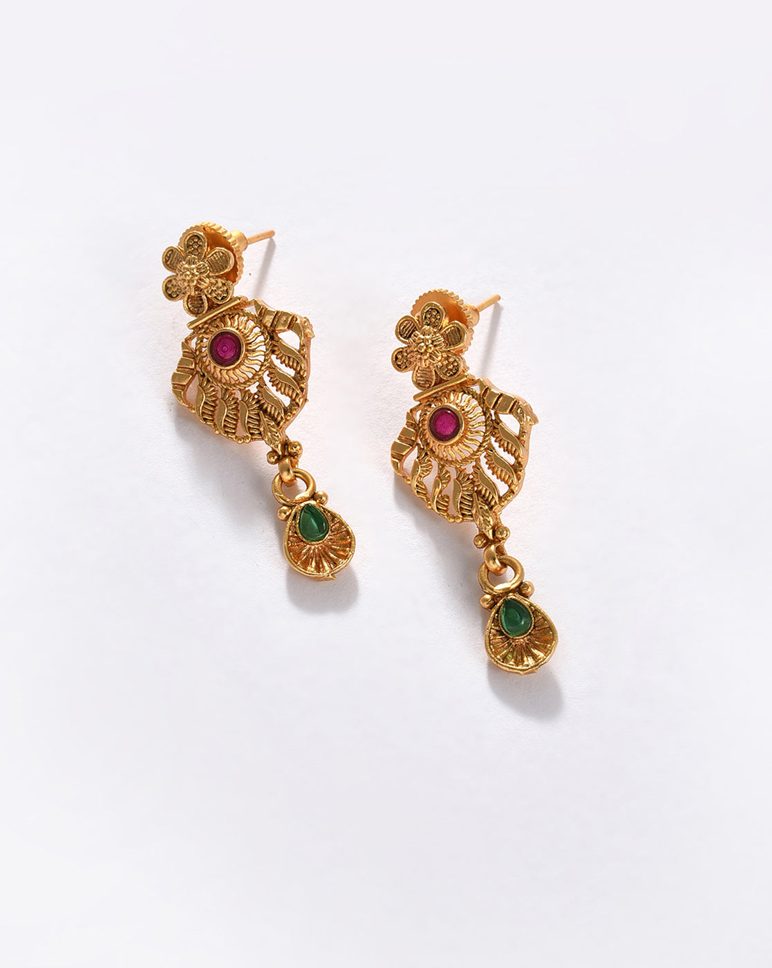 Gold-Plated Contemporary Jewellery Set