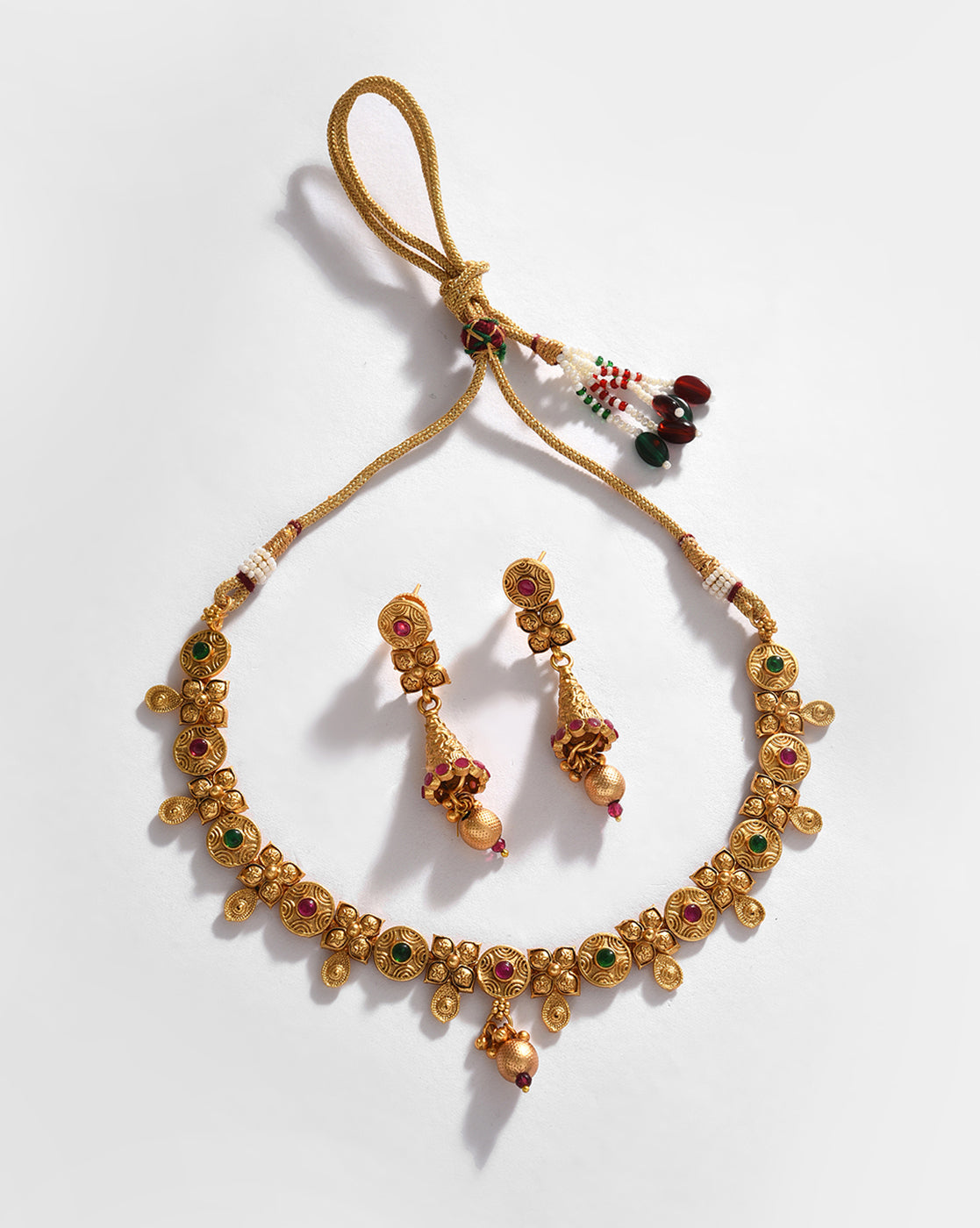 Gold-Plated Contemporary Jewellery Set