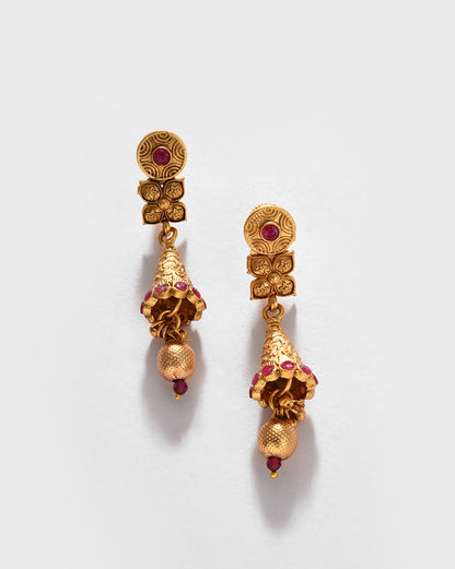 Gold-Plated Contemporary Jewellery Set