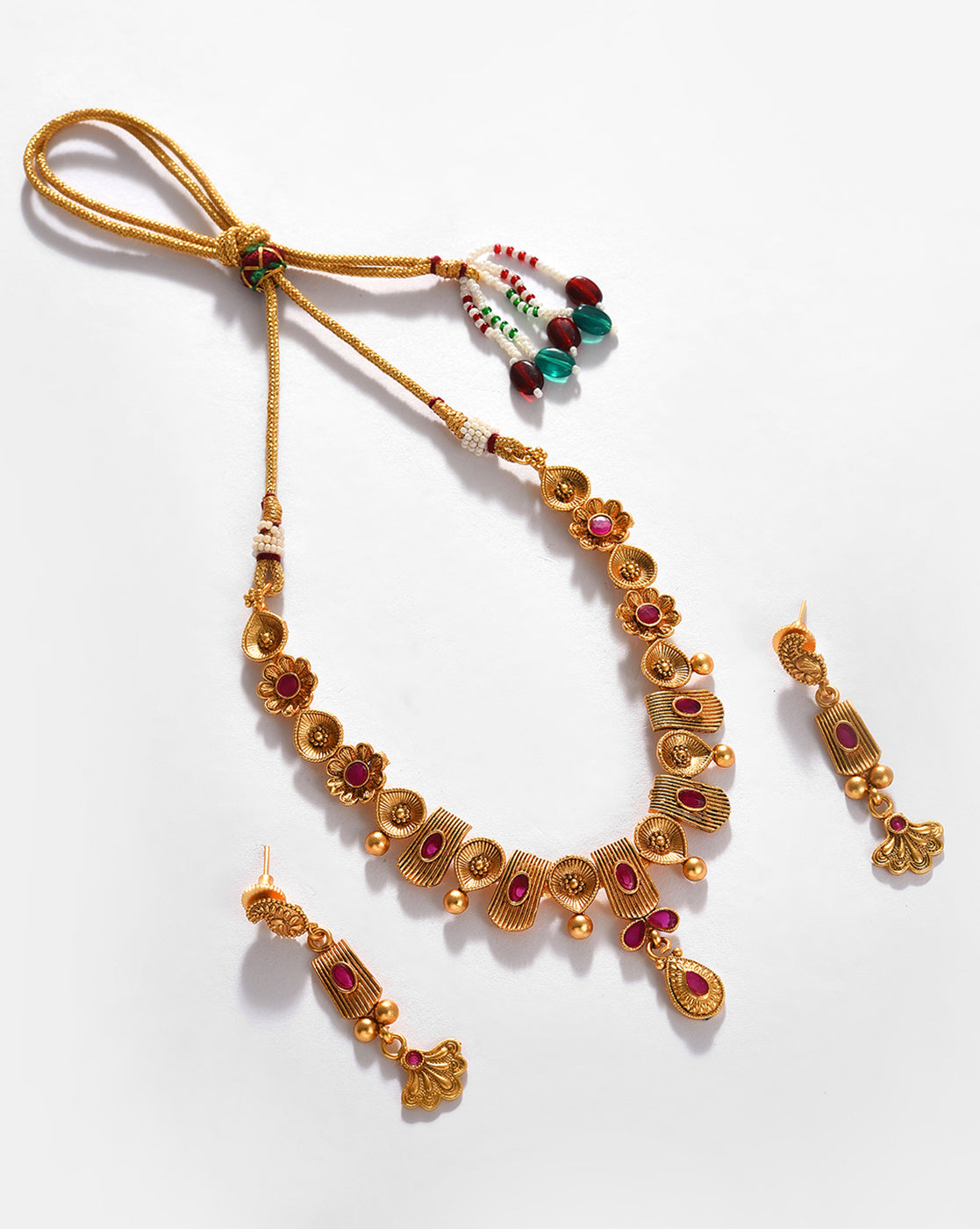 Gold-Plated Contemporary Jewellery Set