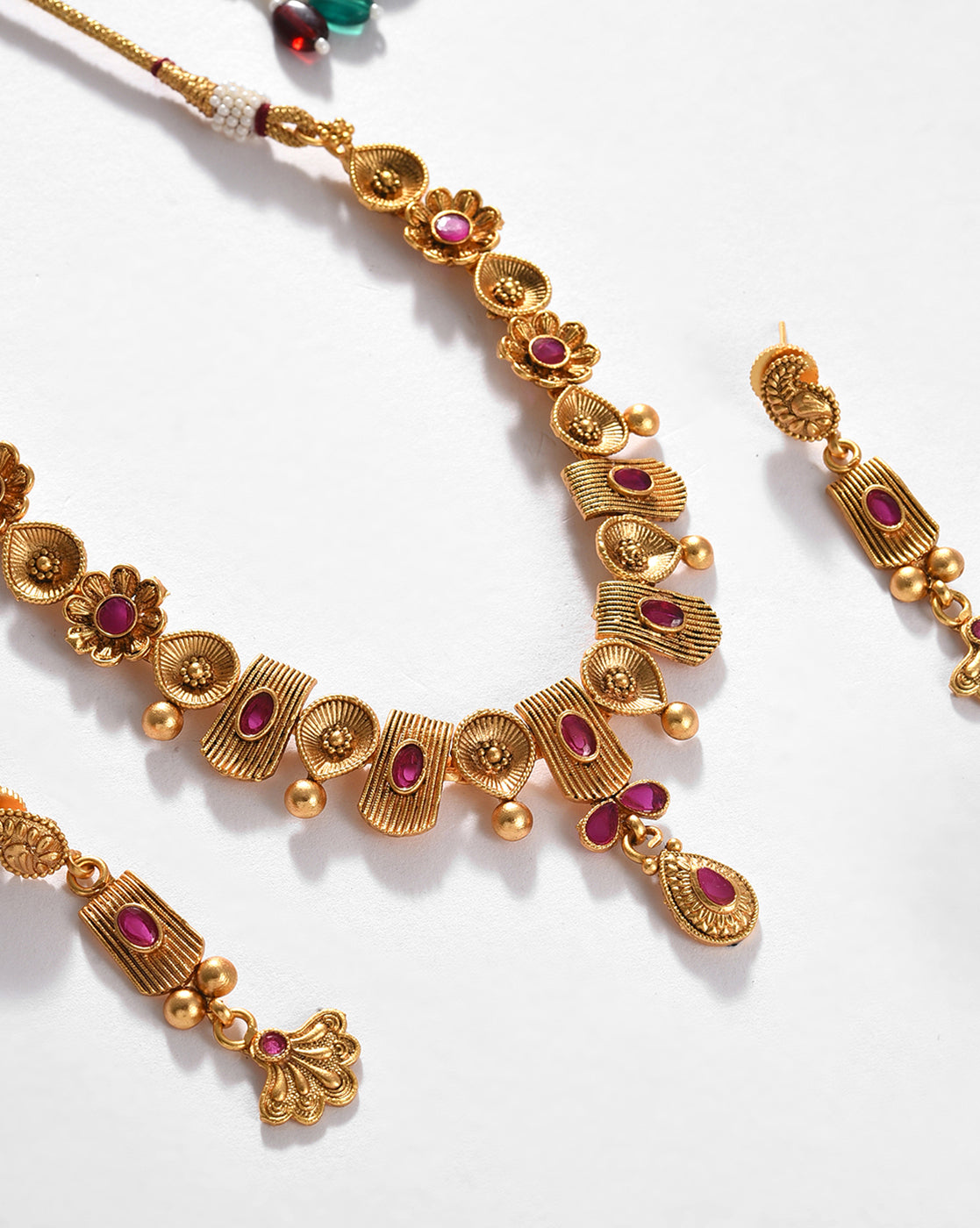 Gold-Plated Contemporary Jewellery Set