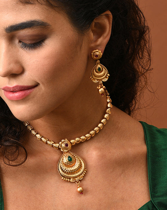 Meenakari Gold Plated Necklace Set