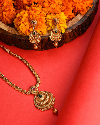 Meenakari Gold Plated Necklace Set