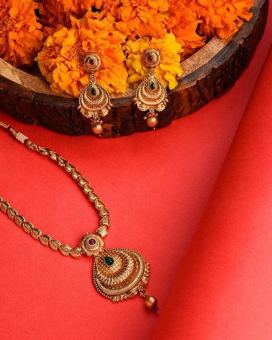 Meenakari Gold Plated Necklace Set