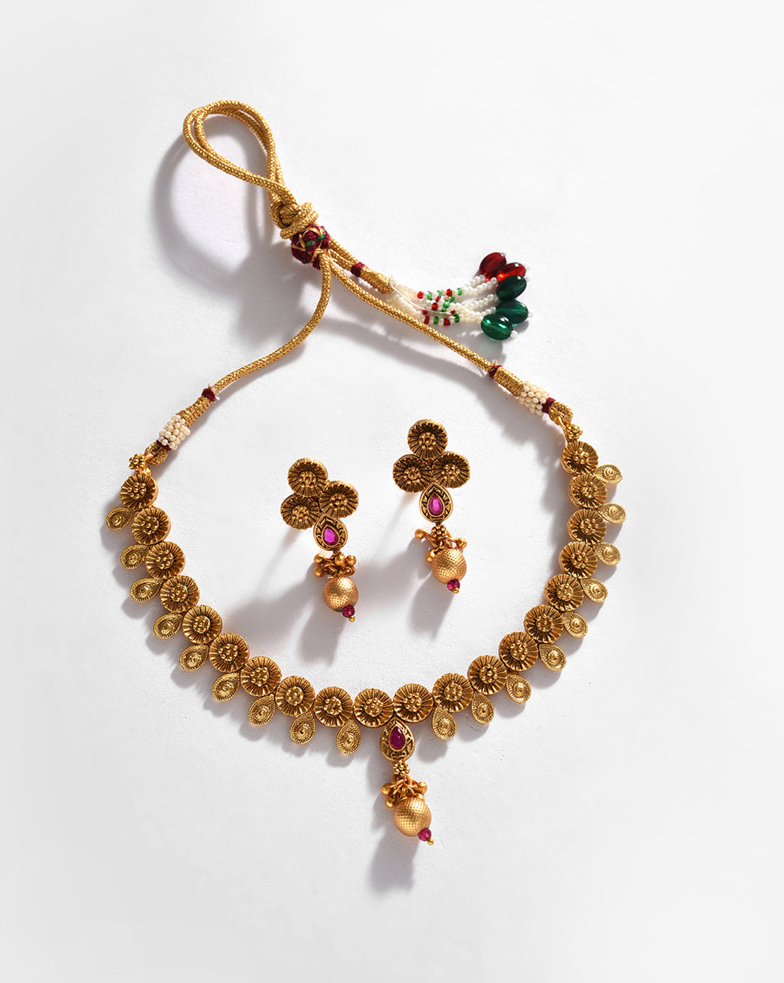 Gold-Plated Contemporary Jewellery Set