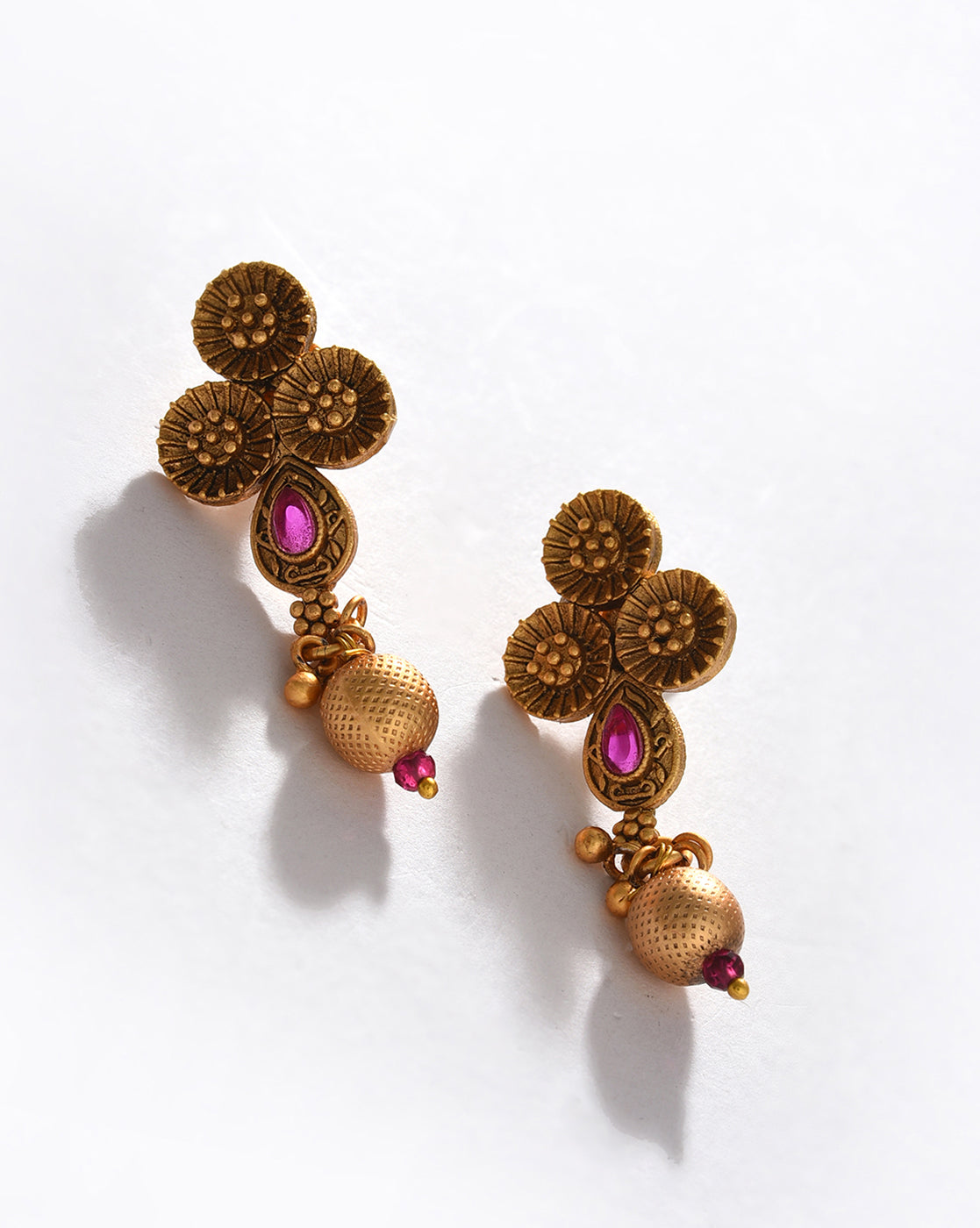 Gold-Plated Contemporary Jewellery Set