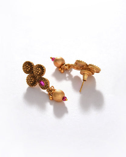 Gold-Plated Contemporary Jewellery Set