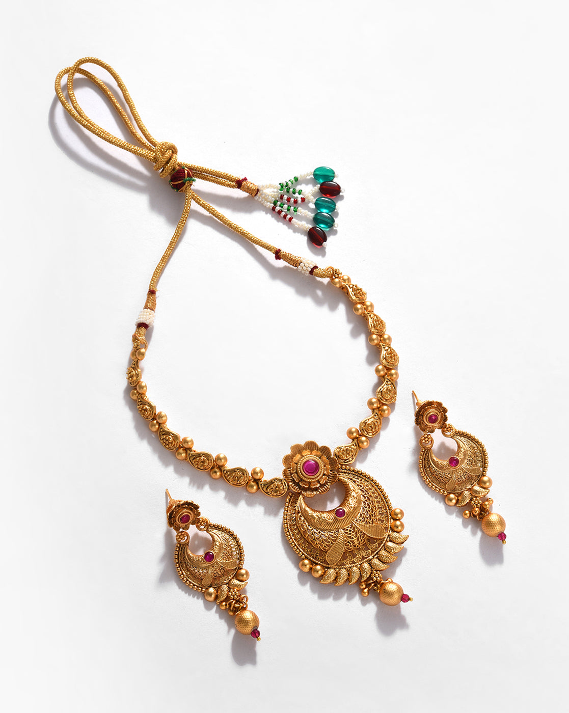 Gold-Plated Contemporary Jewellery Set