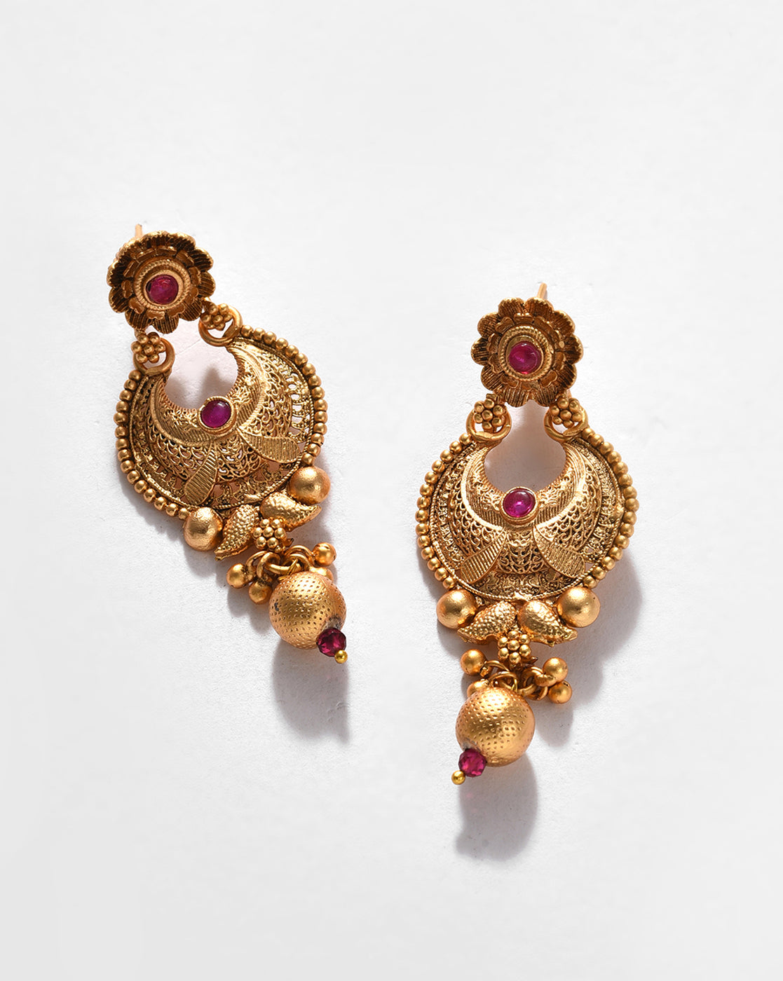 Gold-Plated Contemporary Jewellery Set