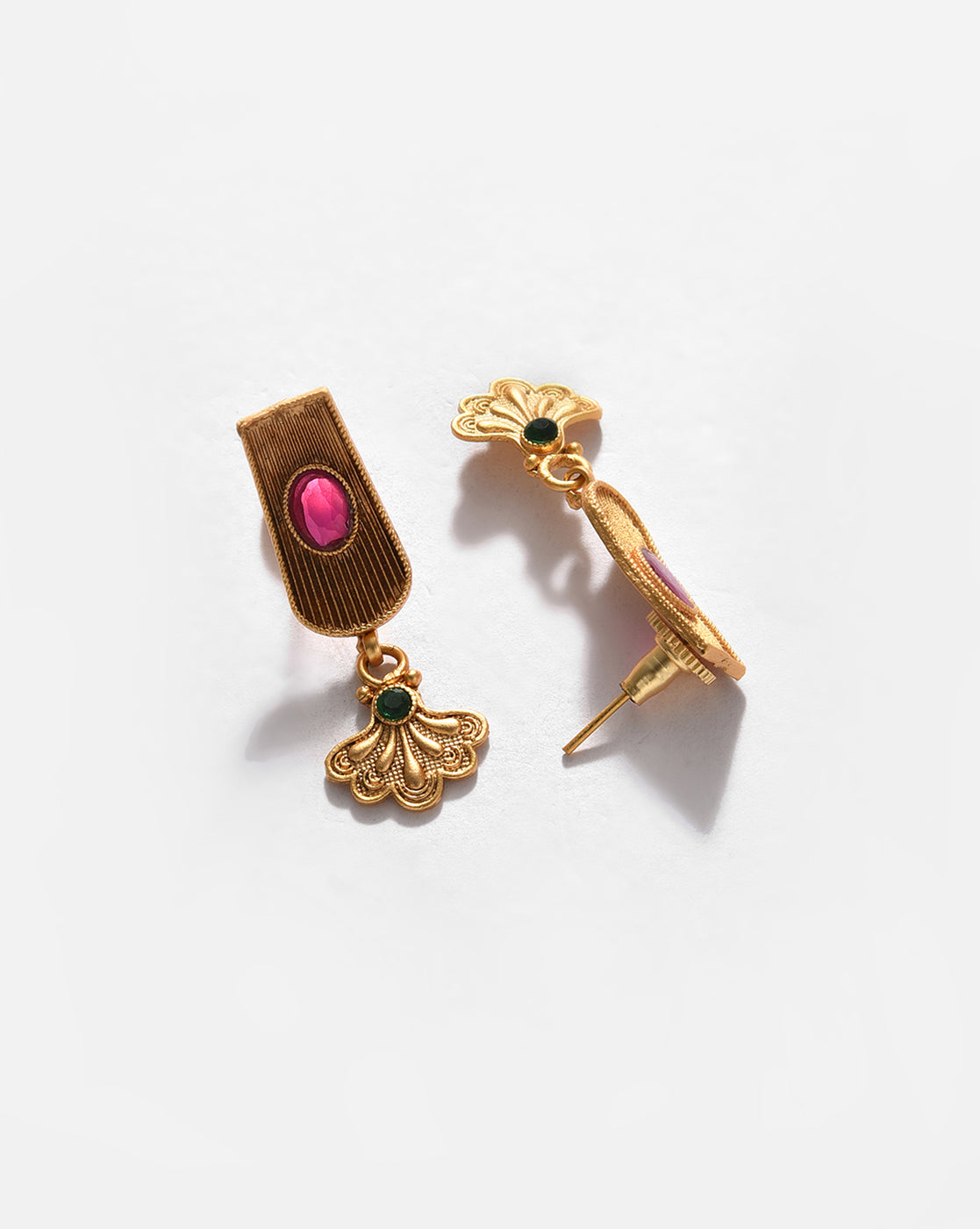 Gold-Plated Contemporary Jewellery Set