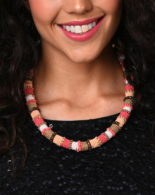 Women Multi Colour Beaded Neckpiece