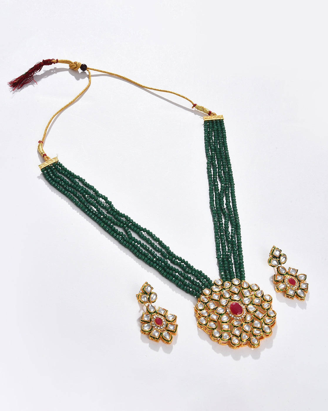 Green Kundan Bridal Jewellery Set