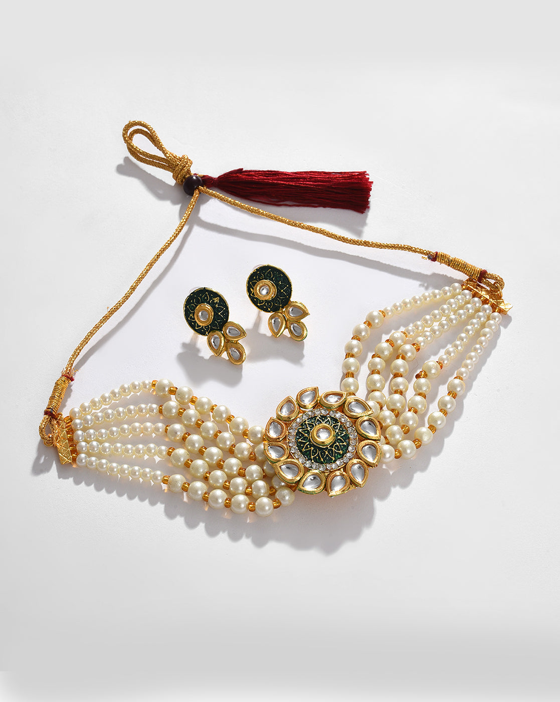 Green Kundan Bridal Jewellery Set