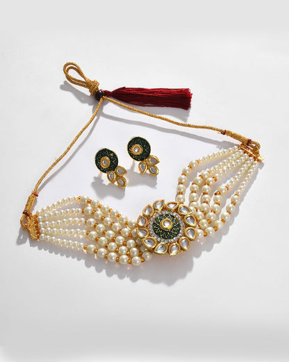 Green Kundan Bridal Jewellery Set