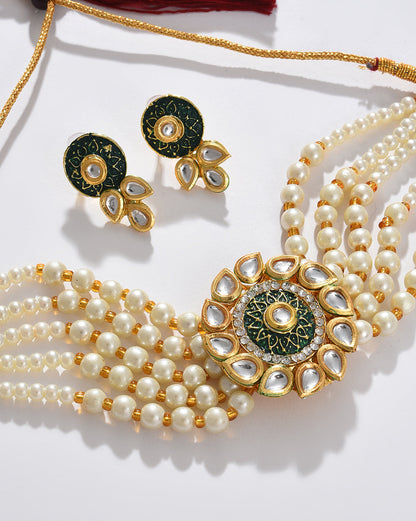 Green Kundan Bridal Jewellery Set
