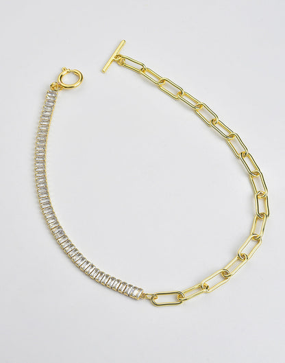 Gold Plated Stone Necklace