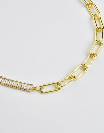 Gold Plated Stone Necklace