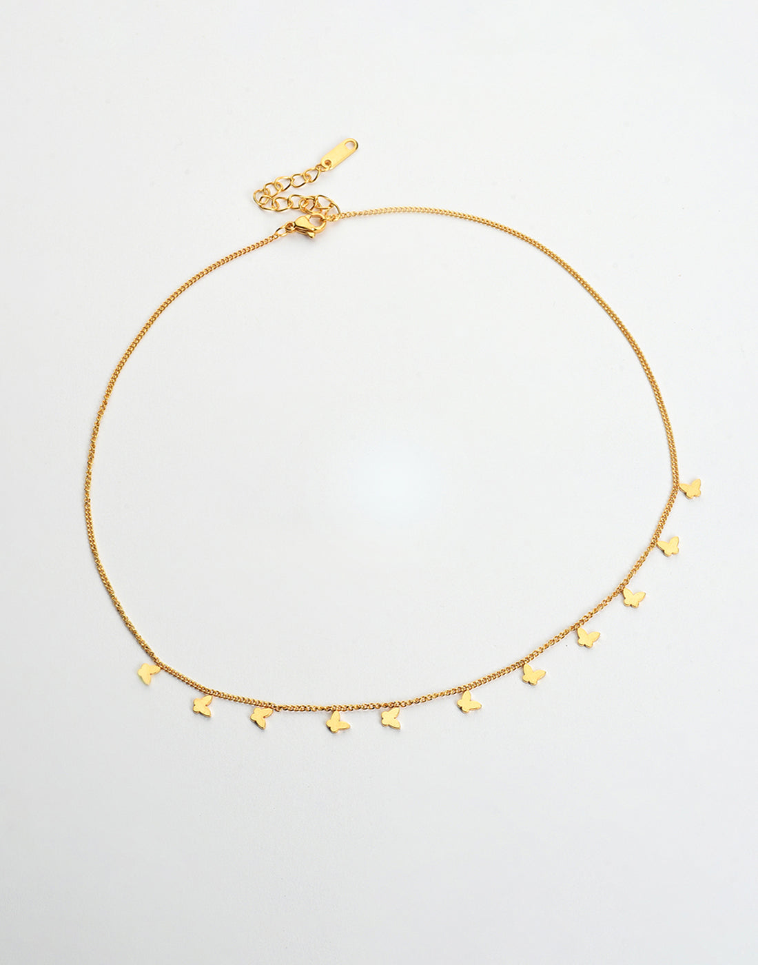 Gold Plated Butterfly Shaped Necklace