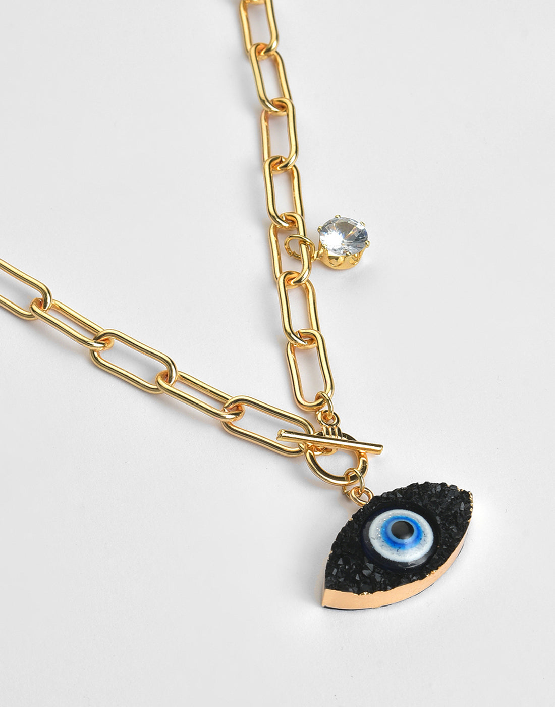 Gold Plated Evel eye Necklace