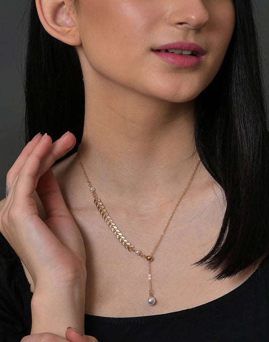 Gold Plated Snake Shaped Necklace