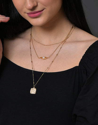 Pack of 3 Gold Plated Designer Pendant
