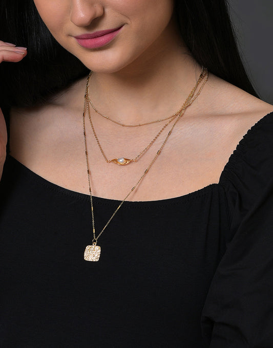 Pack of 3 Gold Plated Designer Pendant