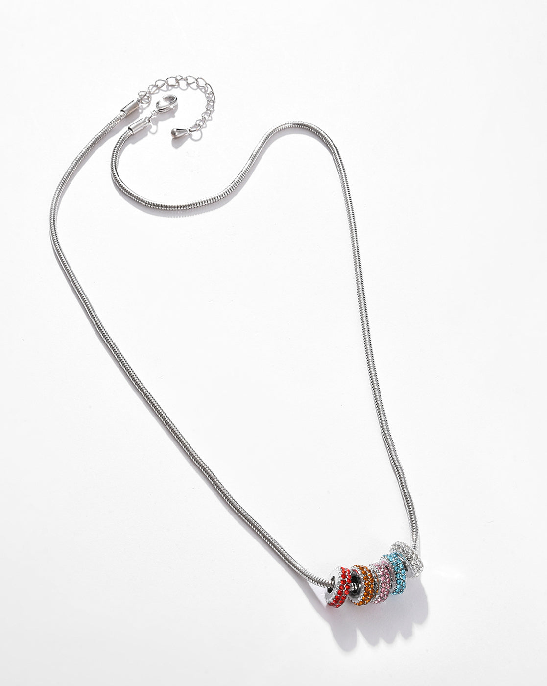 Silver Plated Designer Stone Necklace