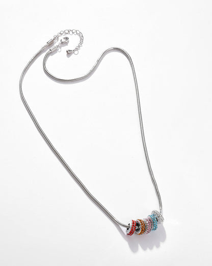 Silver Plated Designer Stone Necklace