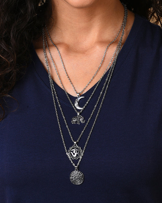 Silver Plated Designer Necklace