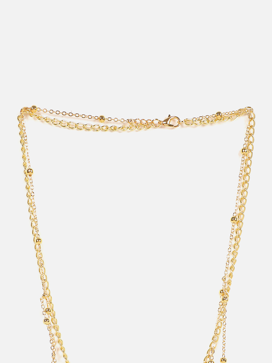 Gold Plated Designer Stone Necklace
