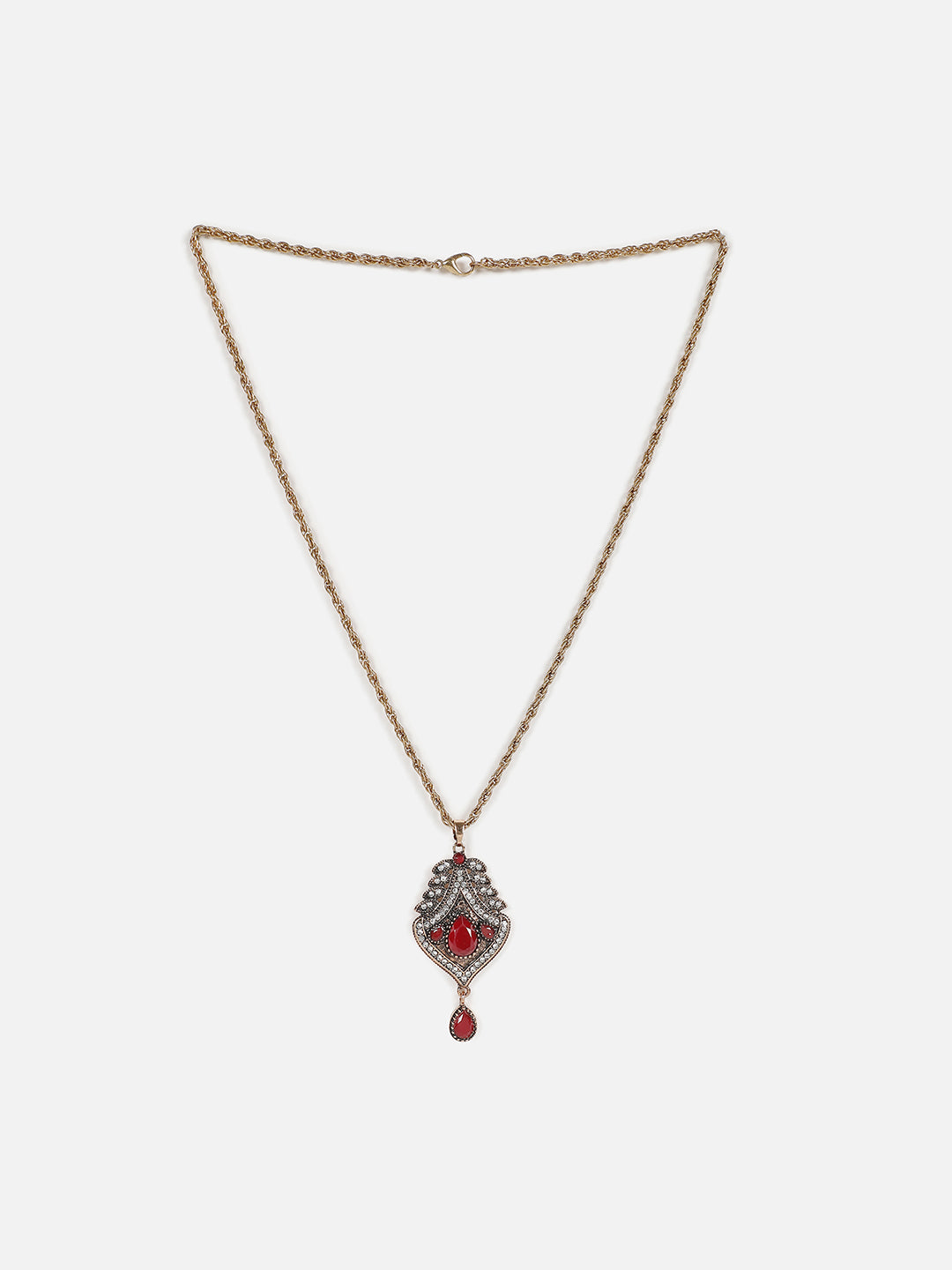 Gold Plated Designer Stone Necklace