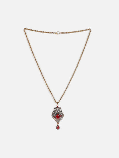 Gold Plated Designer Stone Necklace