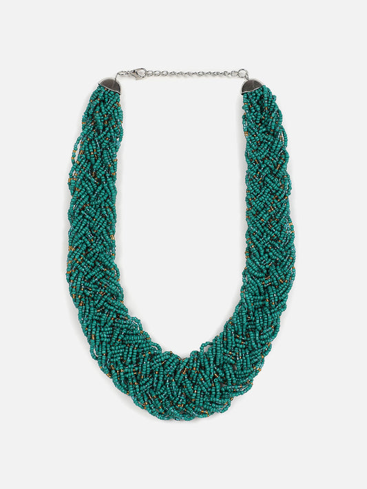 Emerald Beaded Necklace