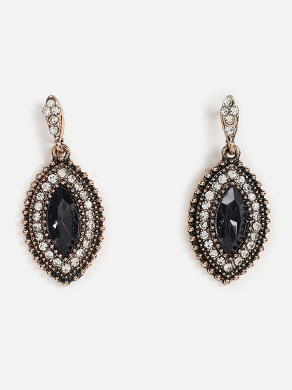 Silver Plated Designer Stone Necklace and Earring Set