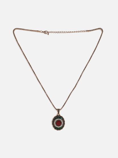 Gold Plated Designer Stone Necklace