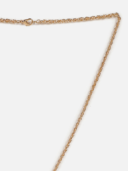 Gold Plated Designer Stone Necklace