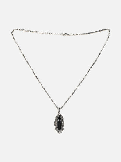 Silver Plated Designer Stone Necklace
