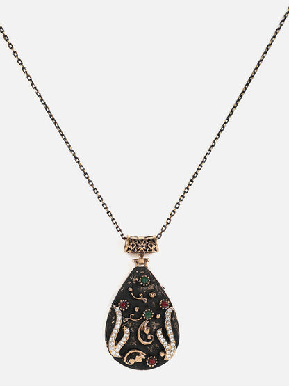 Gold Plated Designer Stone Necklace