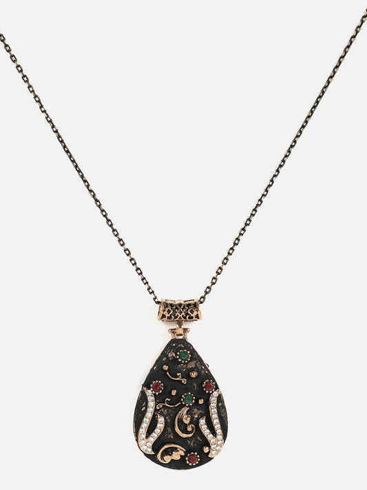 Gold Plated Designer Stone Necklace