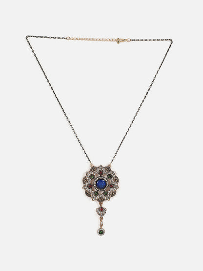 Gold Plated Designer Stone Necklace