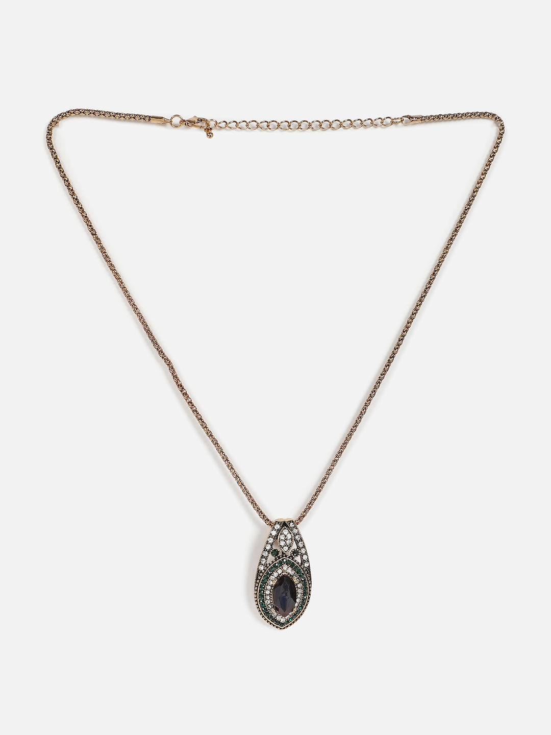 Gold Plated Designer Stone Necklace