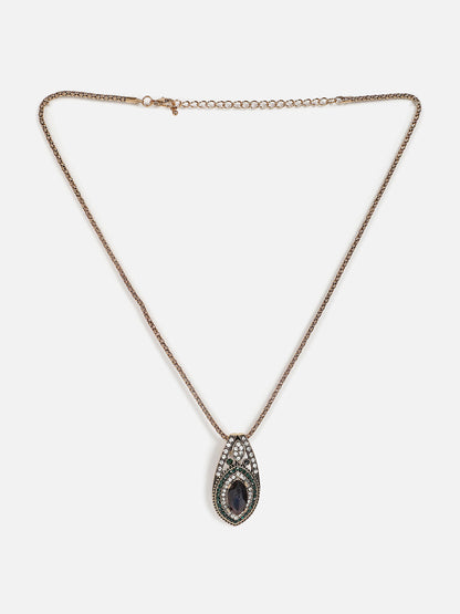 Gold Plated Designer Stone Necklace