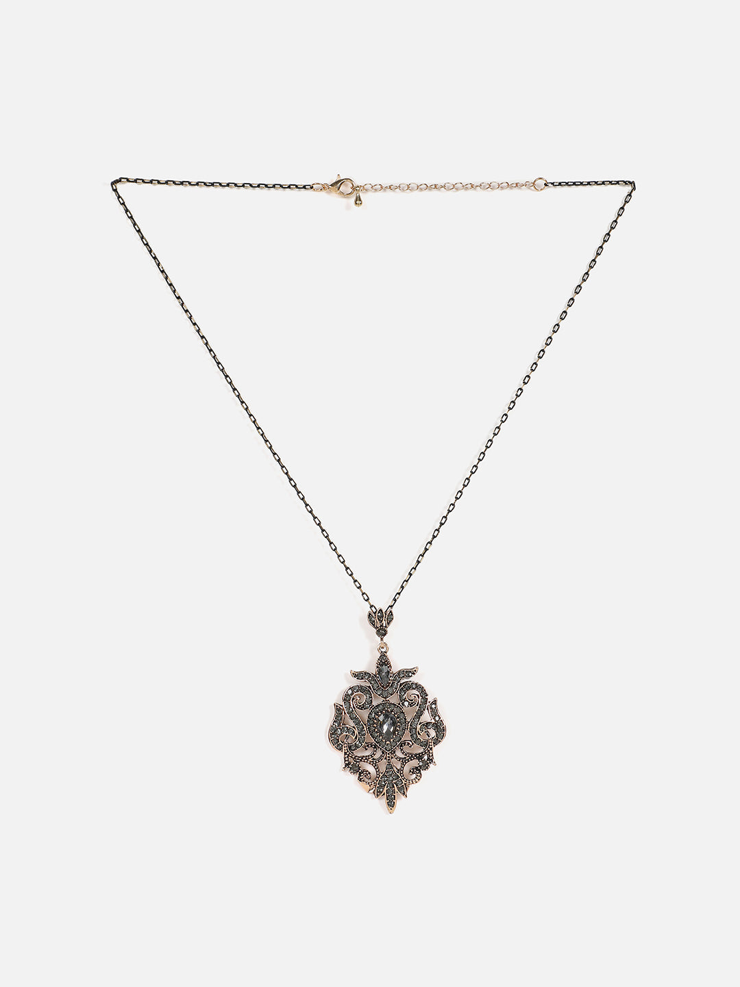 Gold Plated Designer Stone Necklace
