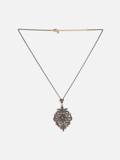 Gold Plated Designer Stone Necklace
